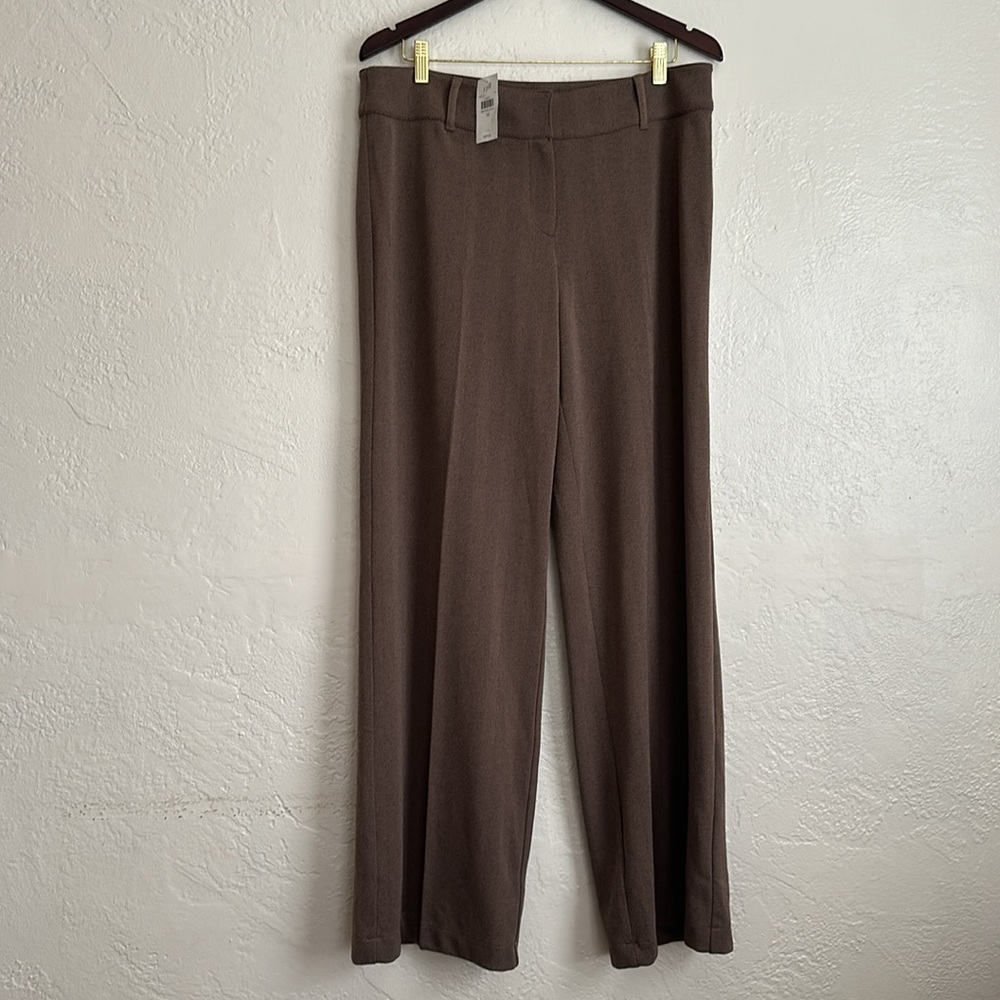 NWT JJill tweed look comfortable knit trousers - Picture 2 of 9